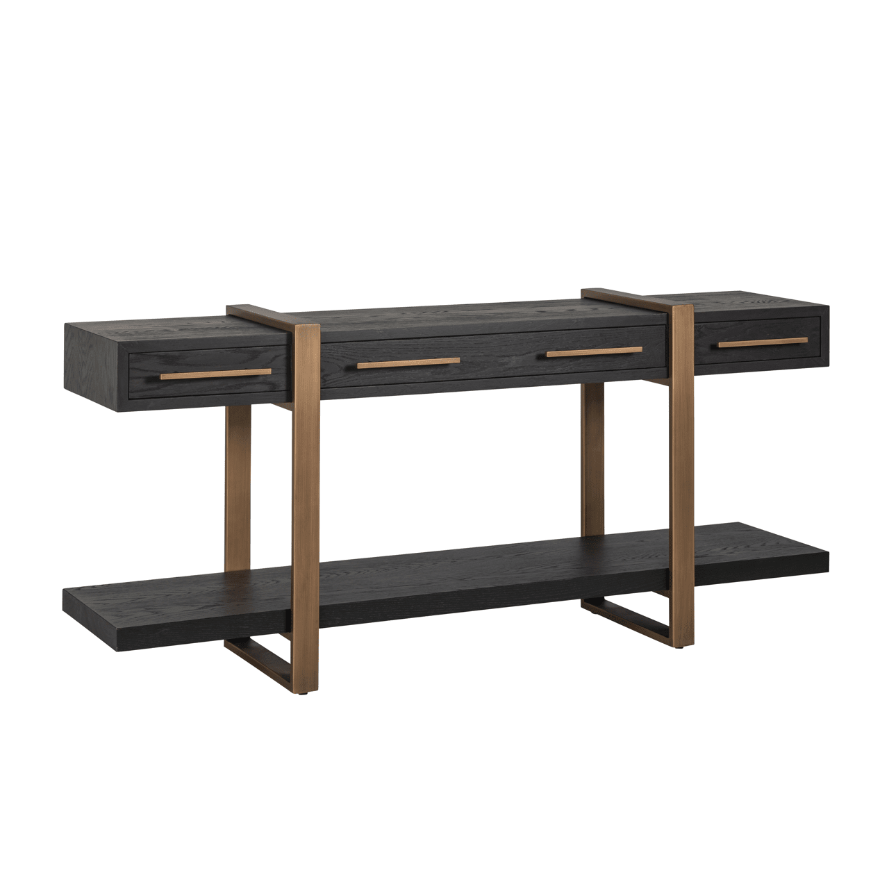 Marille Black & Bronze Large Console Table Furniture