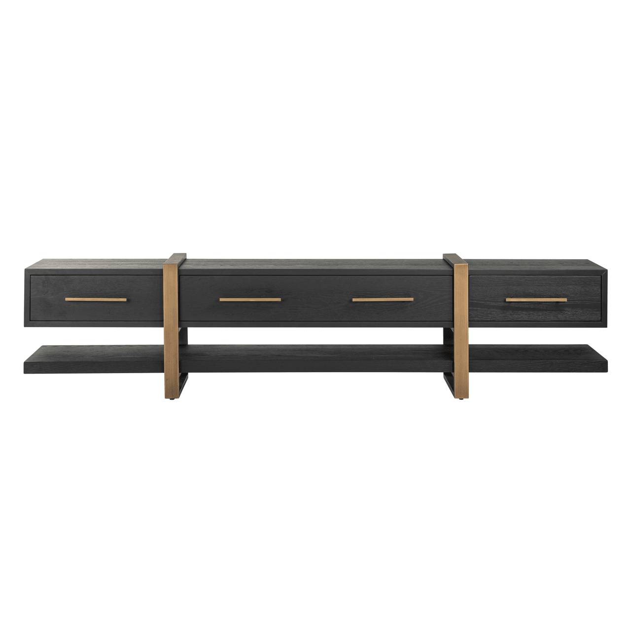 Marille Black & Bronze Large TV Unit Furniture