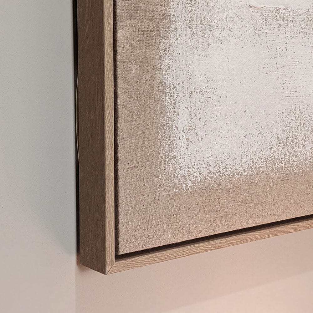 Marilyn Taupe & White Abstract Framed Canvas Wall Art Accessories