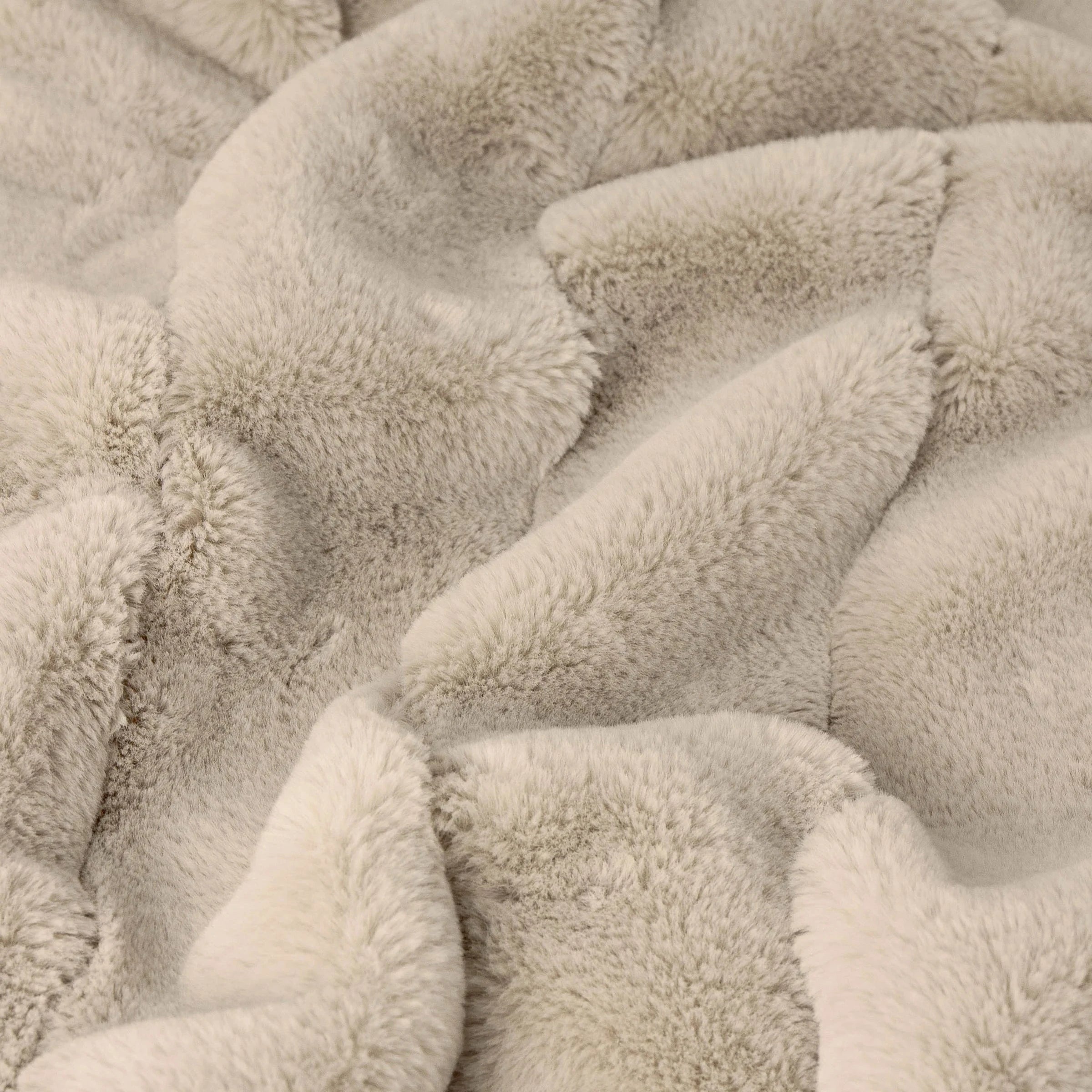 Marlowe Oatmeal Faux Fur Throw Textiles