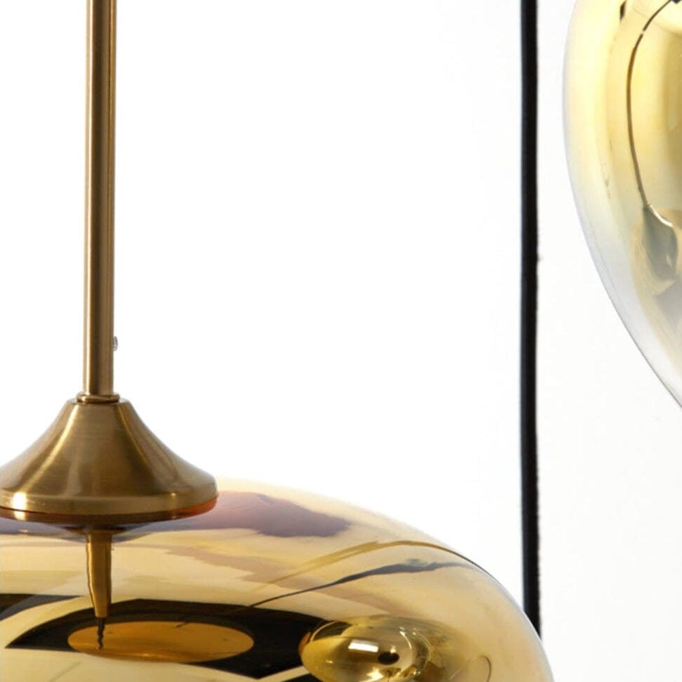Marmilla Gold Glass Ombre 3 Light Pendant Ceiling Light Lighting