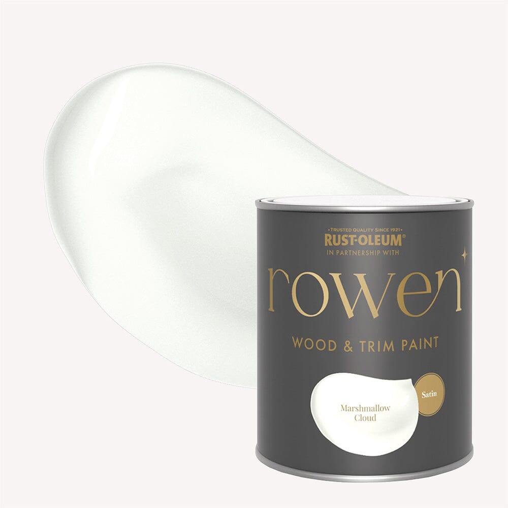 Marshmallow Cloud White Satin Wood & Trim Paint - 750ml Home Improvement