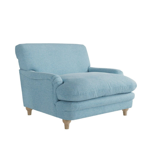 Marshmallow Light Blue Velvet Squashy Chair Furniture