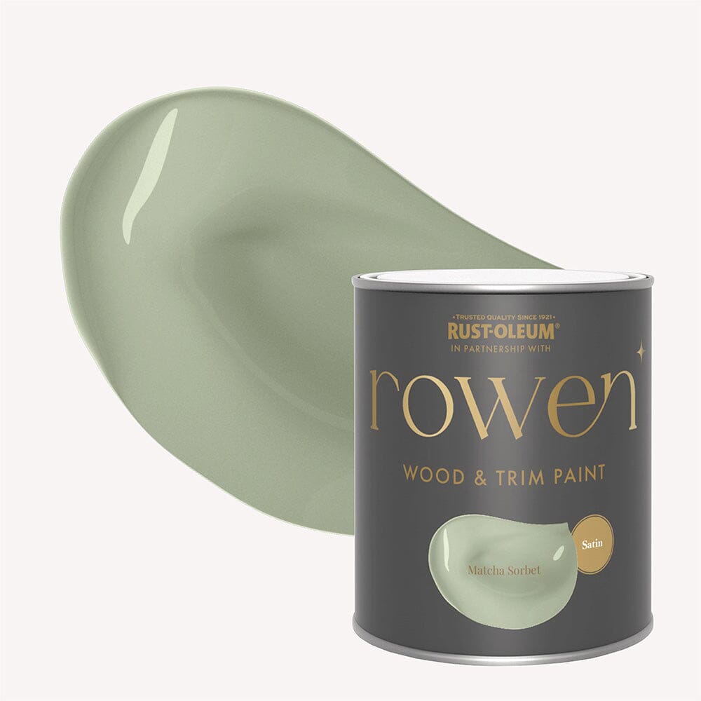 Matcha Sorbet Green Satin Wood & Trim Paint - 750ml Home Improvement