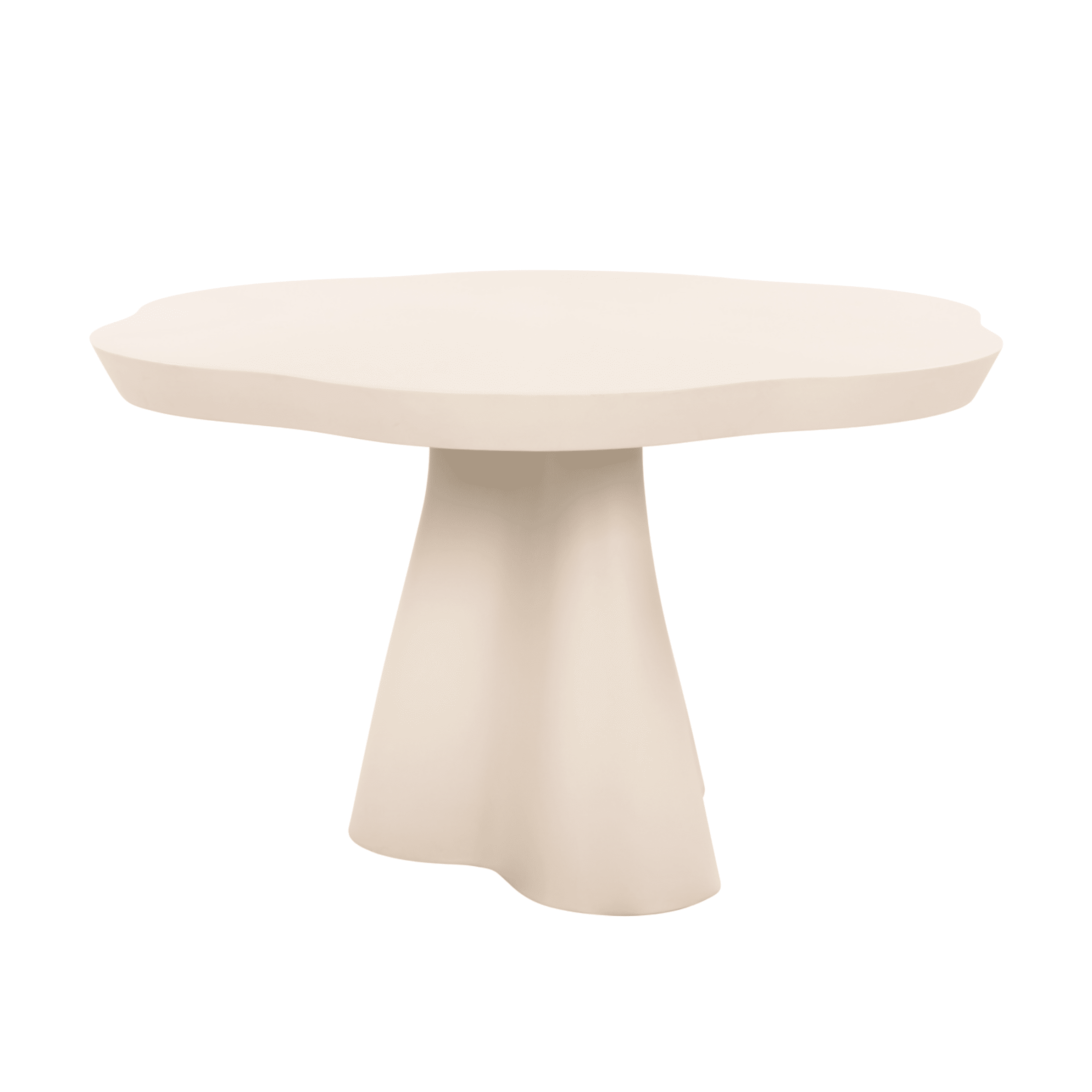 Michaela Concrete Flower Shaped Outdoor Dining Table Outdoor