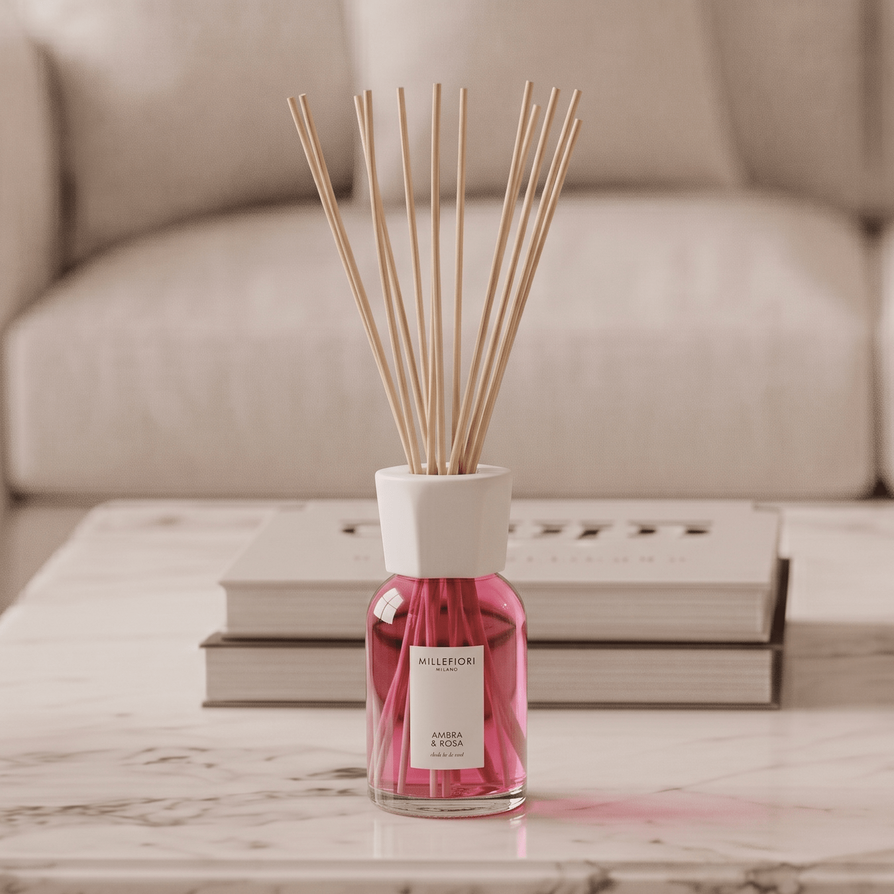 Millefiori Ambra & Rosa Fragrance 250ml Diffuser