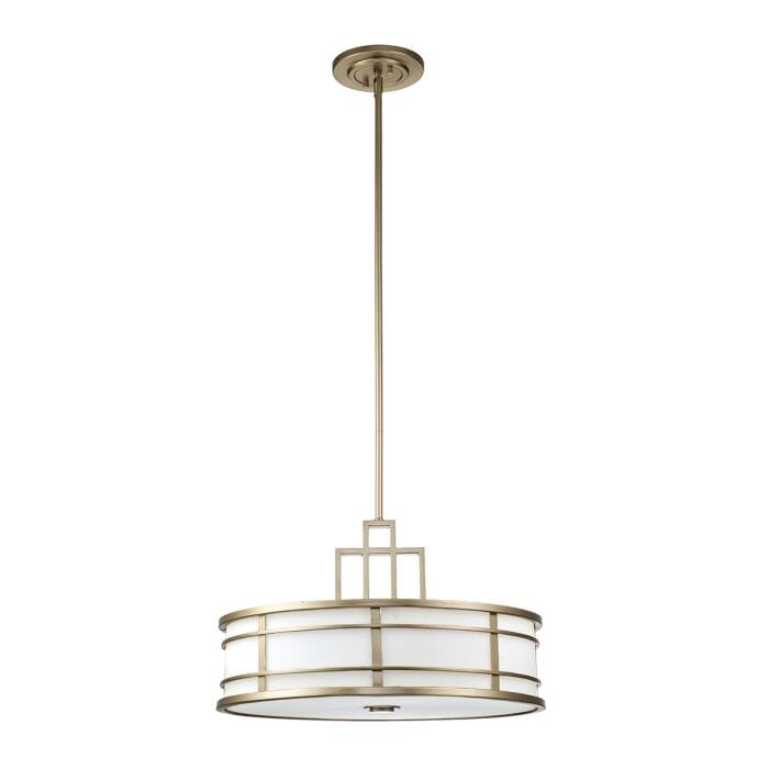 Millie Painted Brass 3 Light Pendant Ceiling Light Lighting