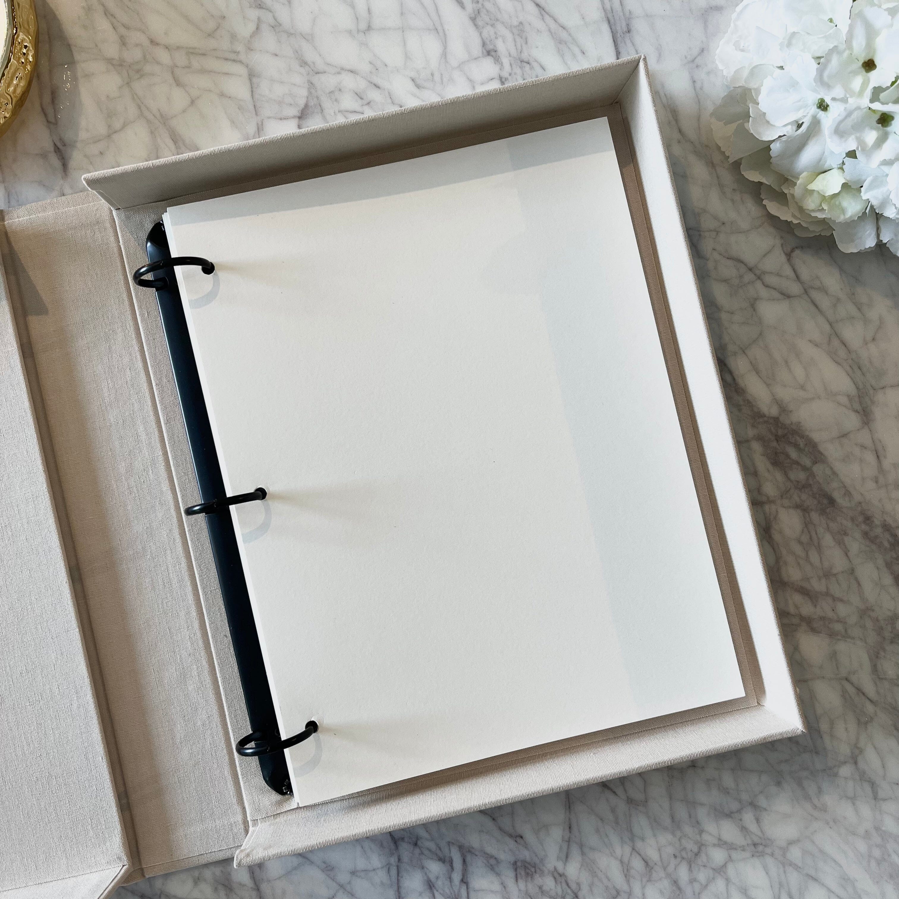 'Moments that Matter the Most' Beige & Gold Luxury Photo Album Accessories