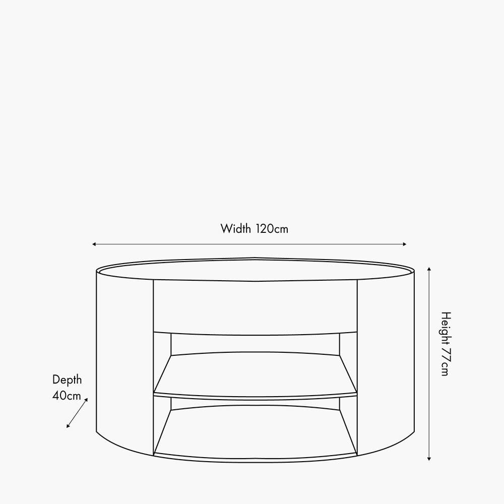 Moxin Travertine Effect 1 Drawer Console Table Furniture