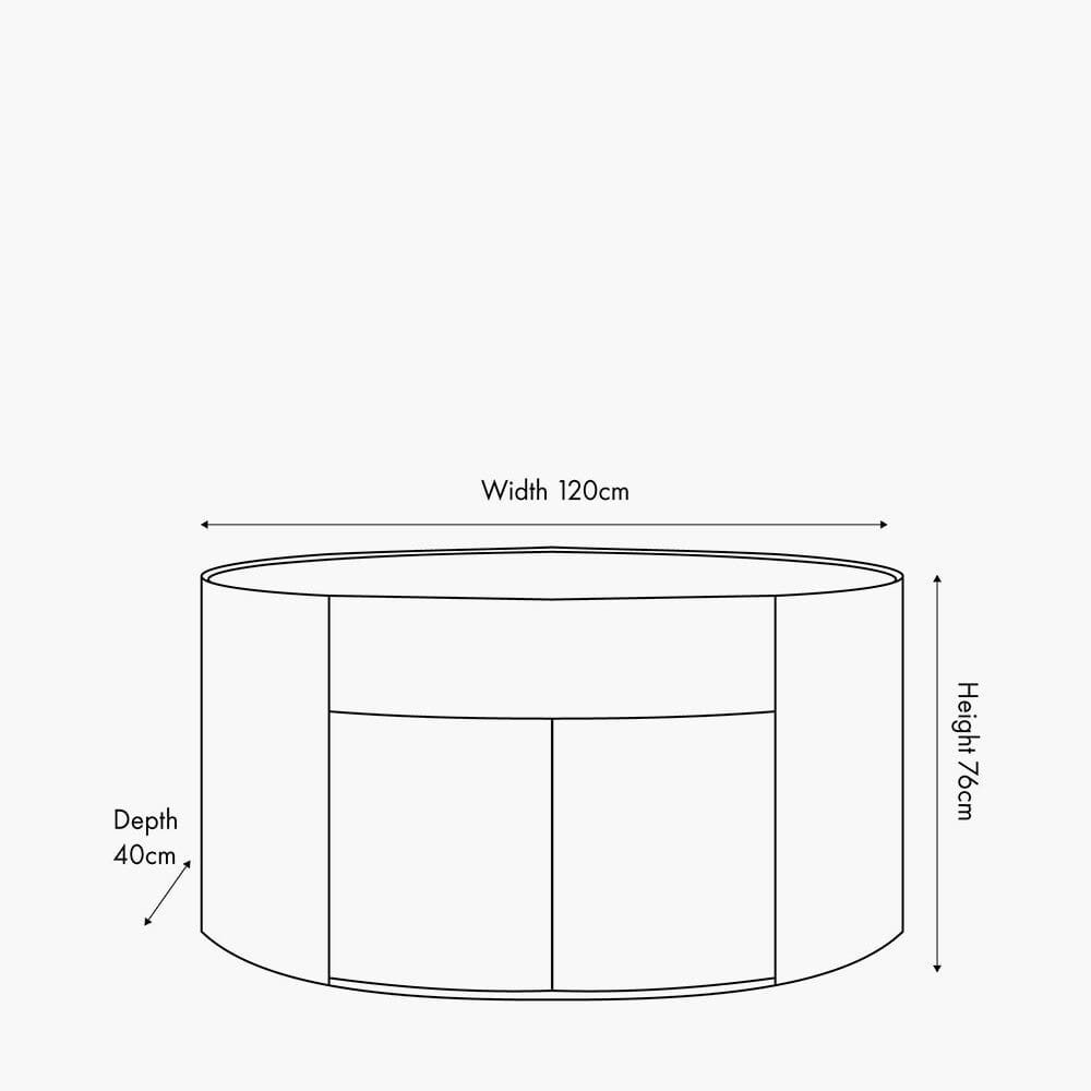 Moxin Travertine Effect 2 Door Sideboard Furniture