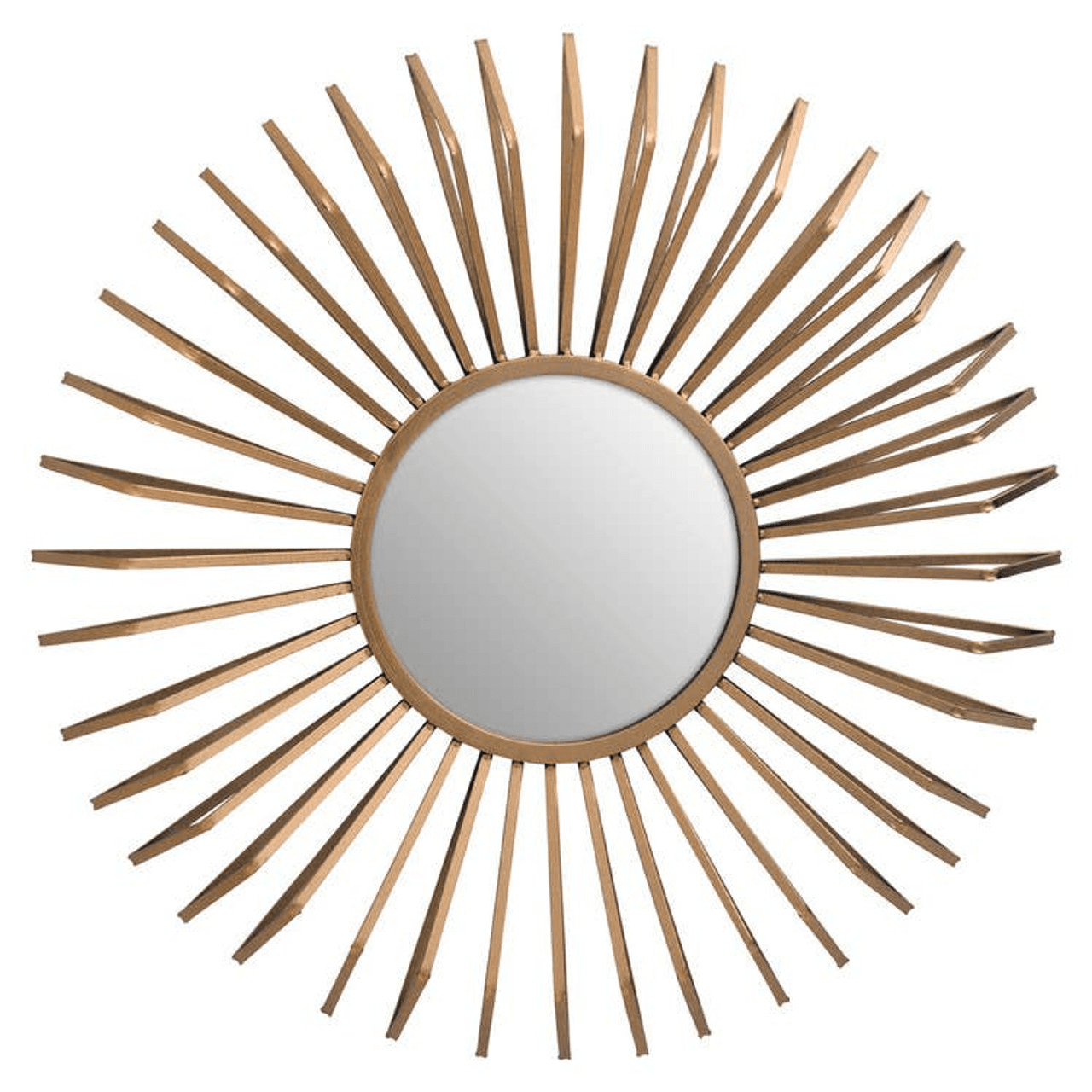 Nahanni Gold 3D Sunburst Decorative Wall Mirror Accessories