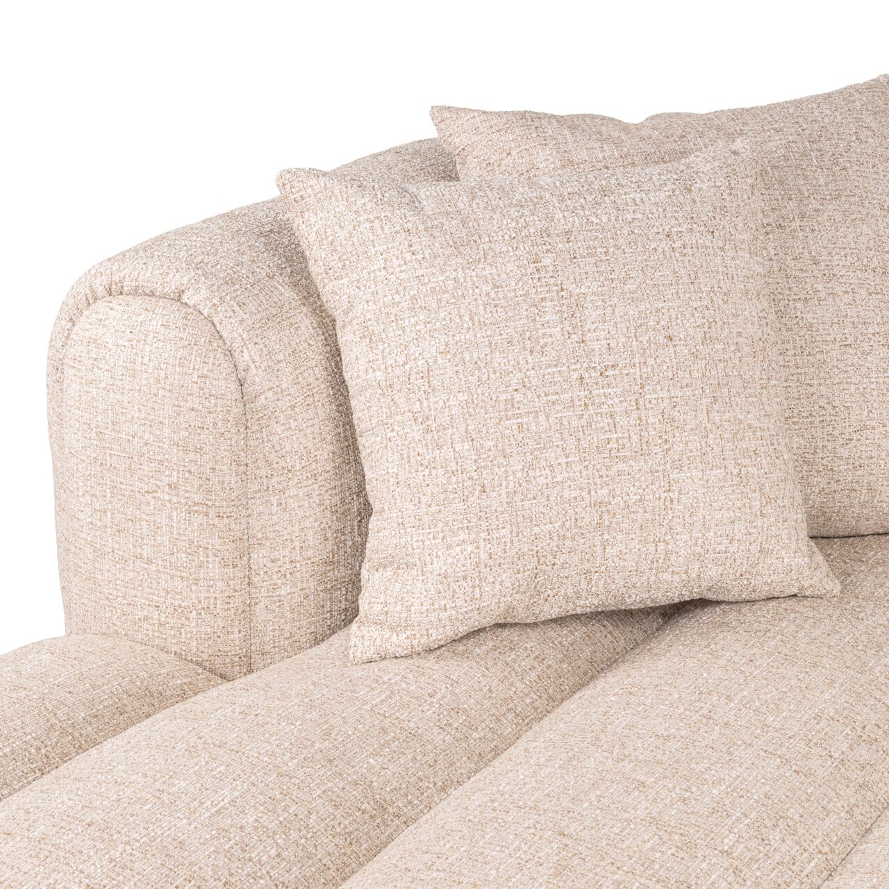 Neo Cream Tweed Left Hand Facing Chaise End Sofa Sofa