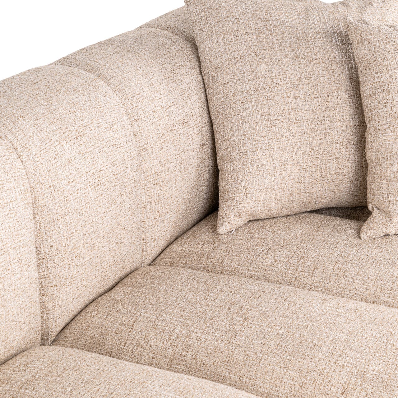 Neo Cream Tweed Left Hand Facing Chaise End Sofa Sofa