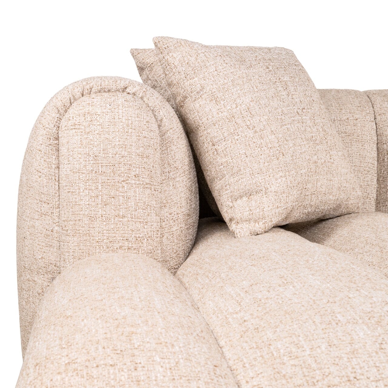 Neo Cream Tweed Left Hand Facing Chaise End Sofa Sofa