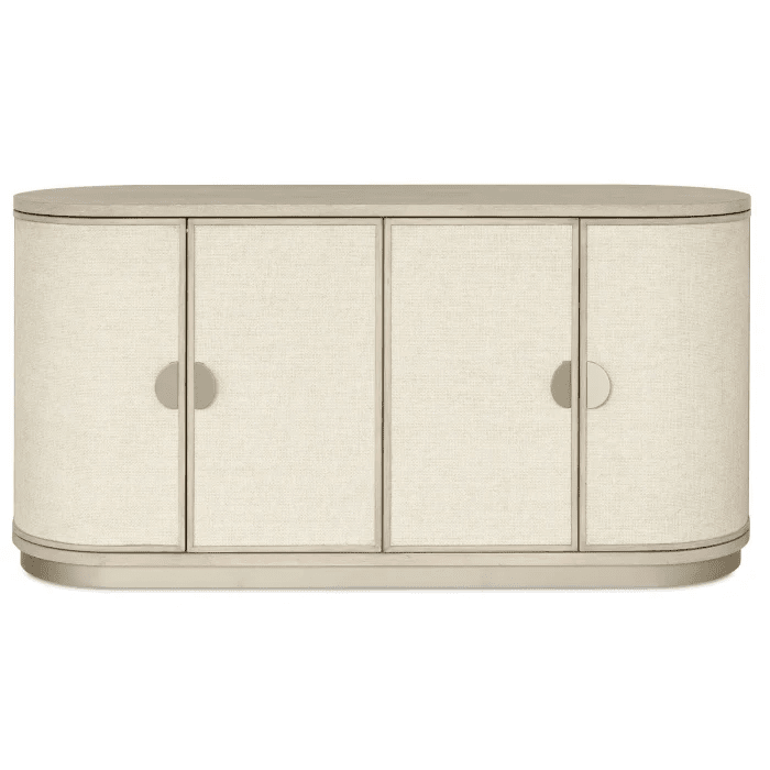 Nerida Whitewash Oval 4 Door Sideboard Furniture
