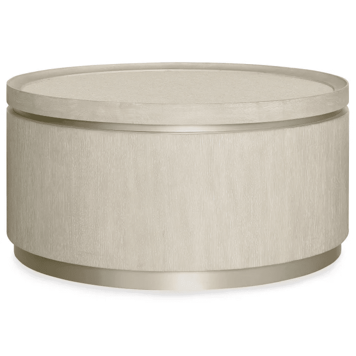 Nerida Whitewash Round Coffee Table Furniture
