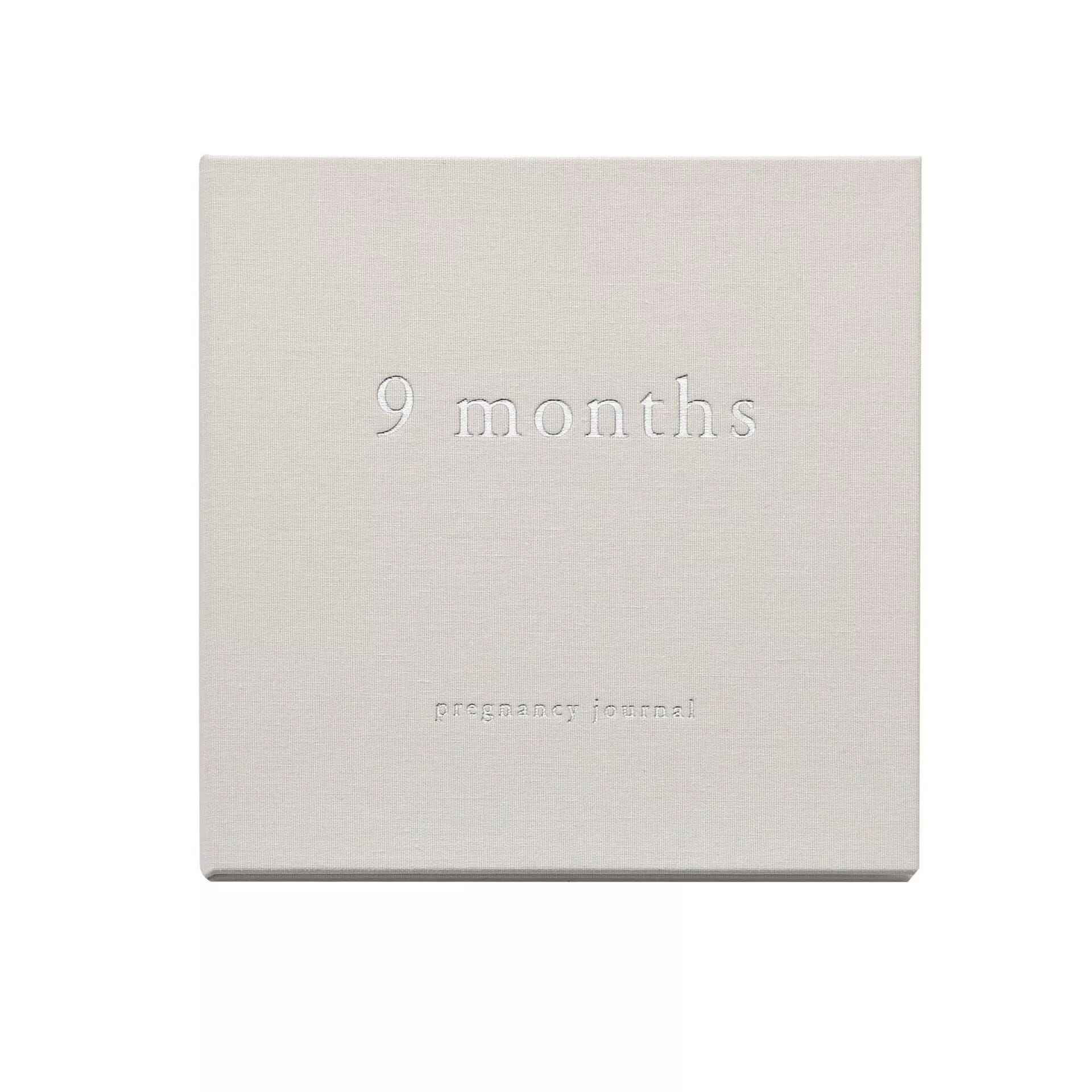 Neutral '9 Months' Pregnancy Journal Nursery