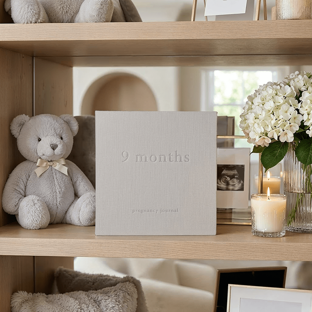 Neutral '9 Months' Pregnancy Journal Nursery