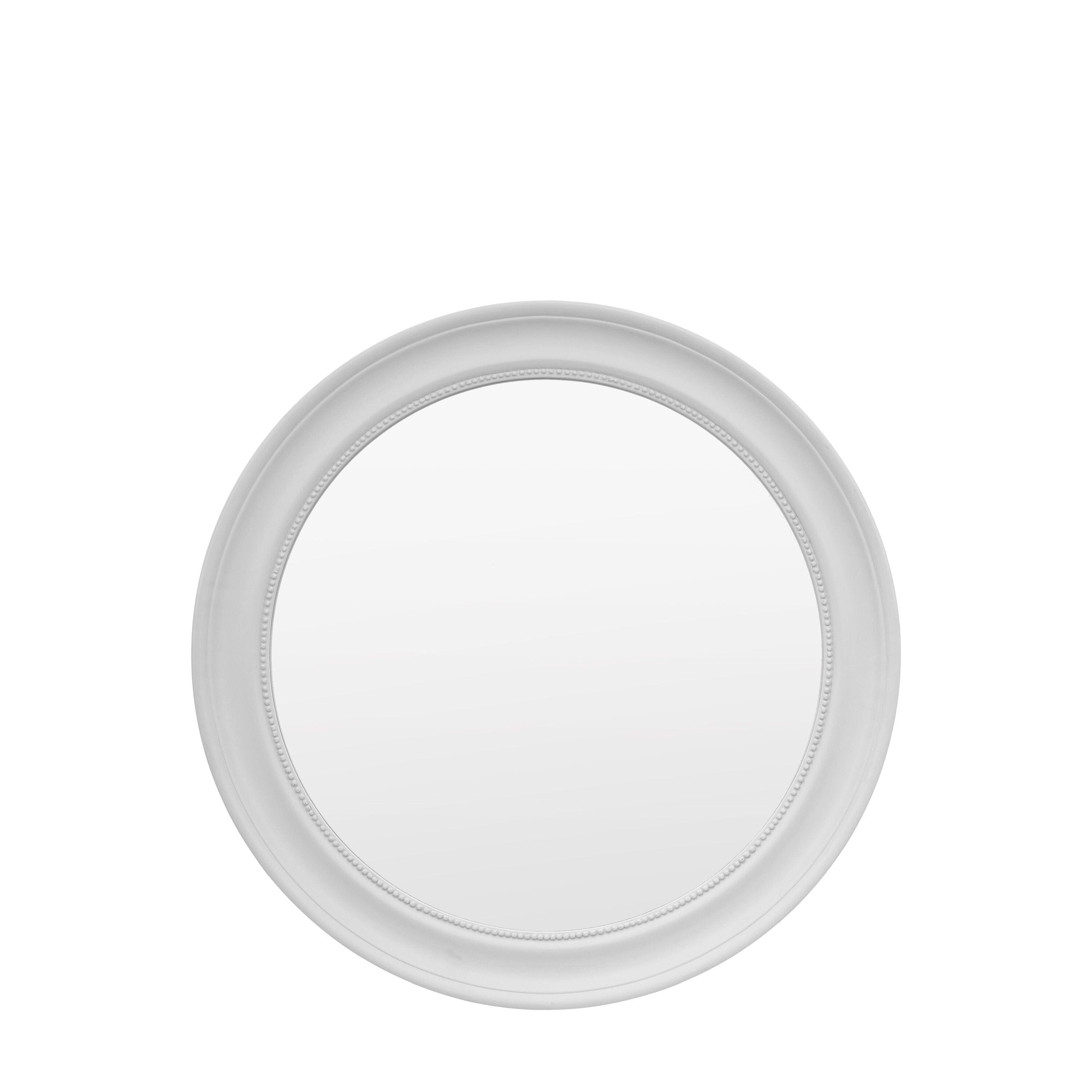 Newark White Round Wall Mirror Accessories