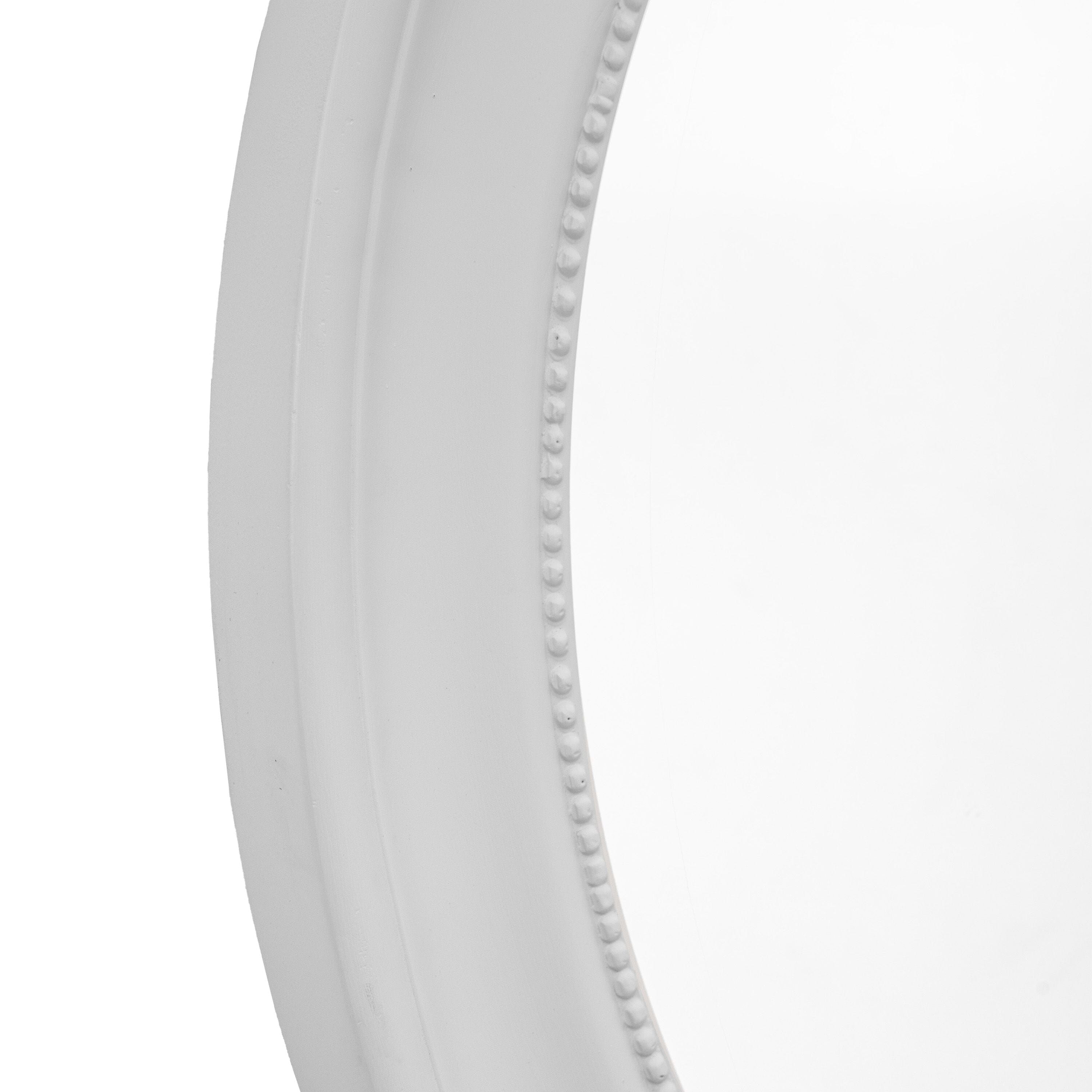Newark White Round Wall Mirror Accessories