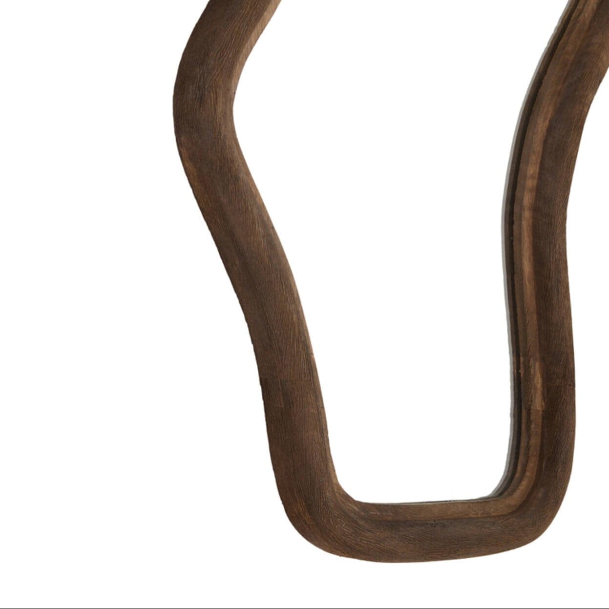 Norah Walnut Abstract Mirror Accessories