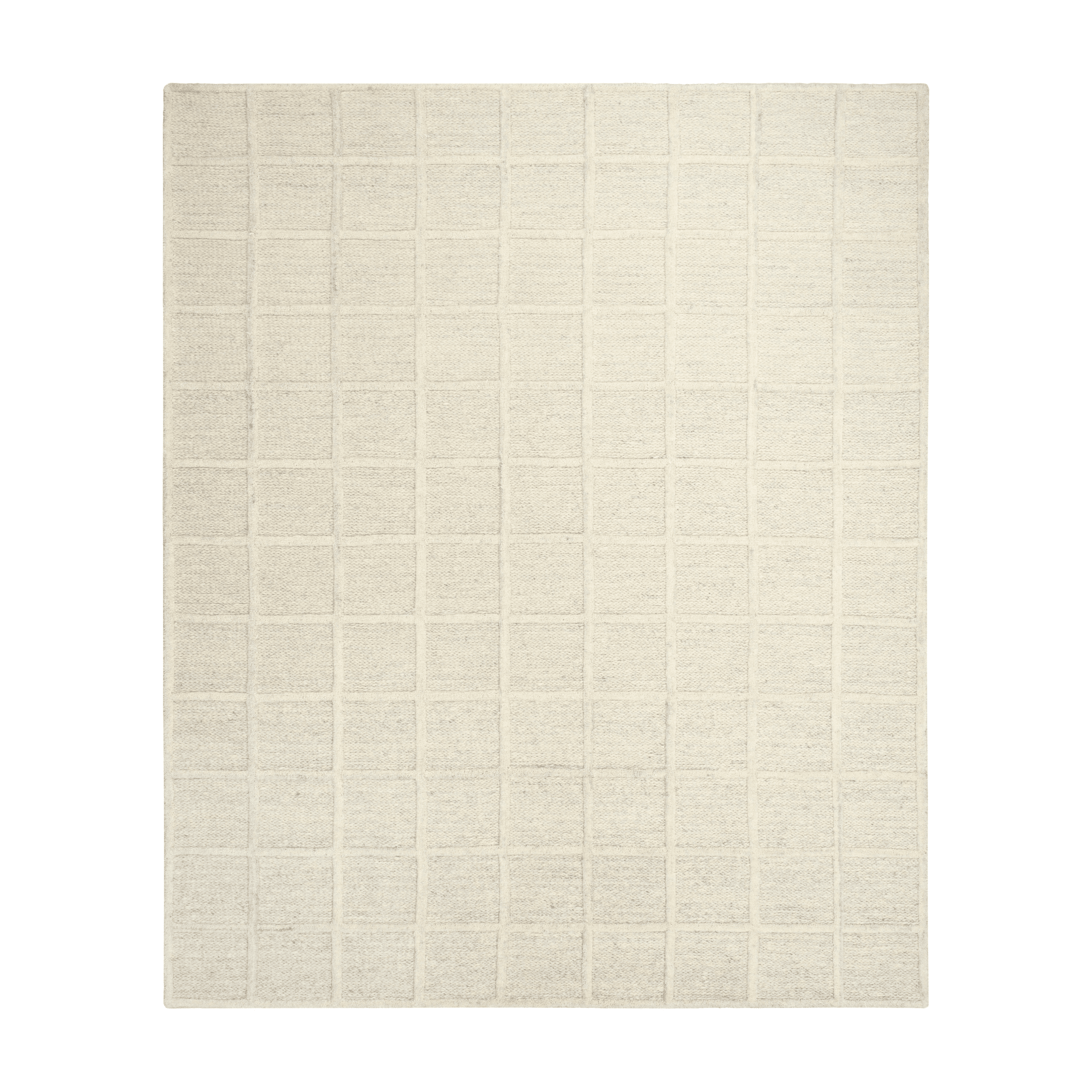 Noto Cream Checkered Pattern Rug Textiles