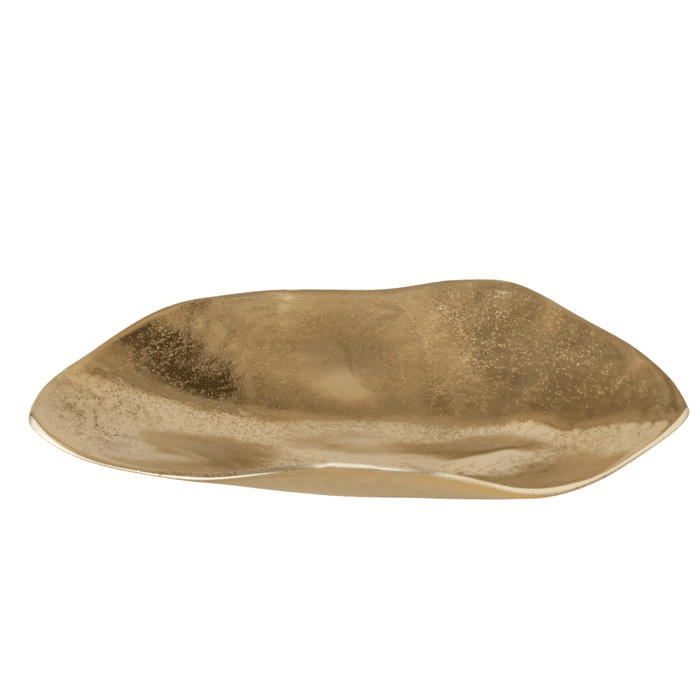Oleena Gold Organic Shaped Decorative Serving Dish Accessories