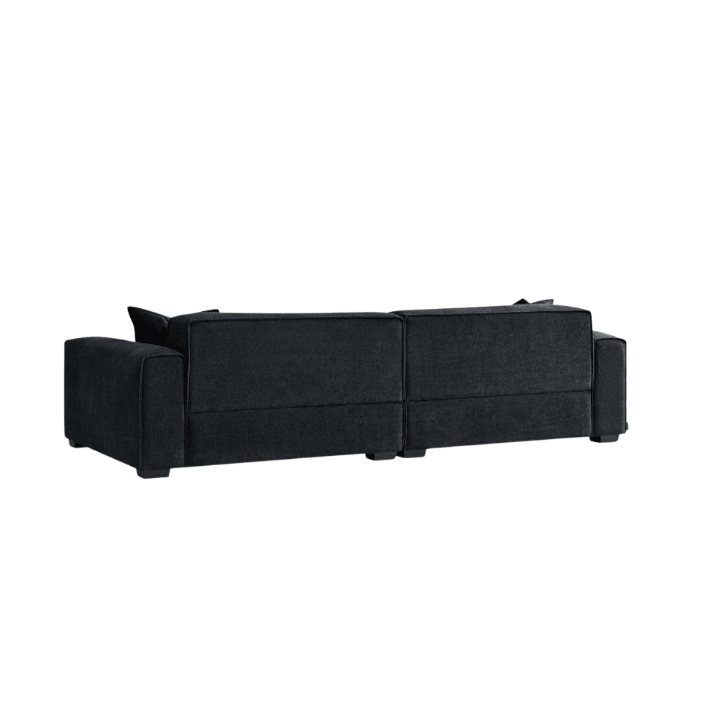 Ottilie Midnight Boucle 4 Seater Sofa with Footstool Sofa