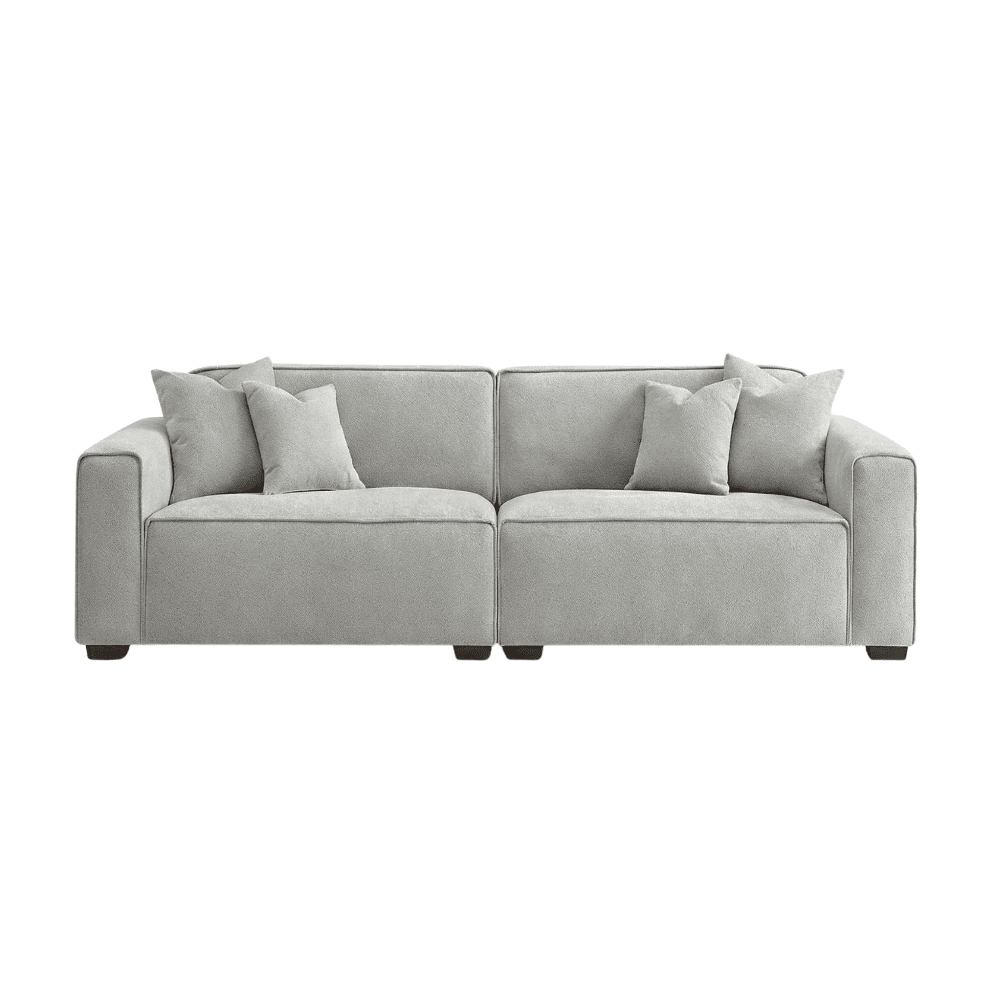 Ottilie Pebble Boucle 3 Seater Sofa Sofa