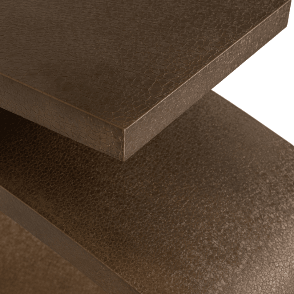 Oville Brushed Gold Abstract Console Table Furniture