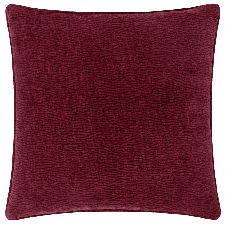Paige Burgundy Woven Textured Cushion Cover - 50x50cm Textiles