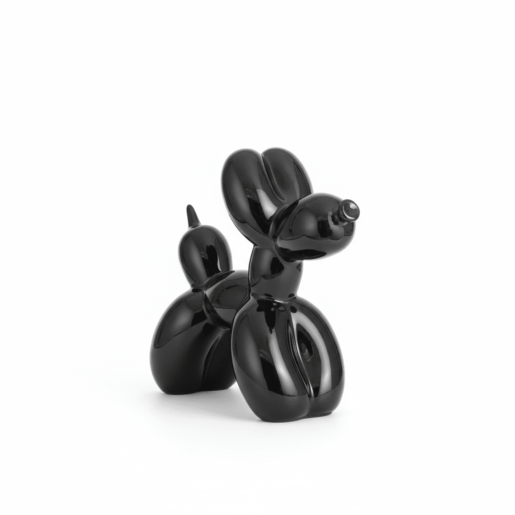 Patrice Black Standing Balloon Dog Ornament Accessories