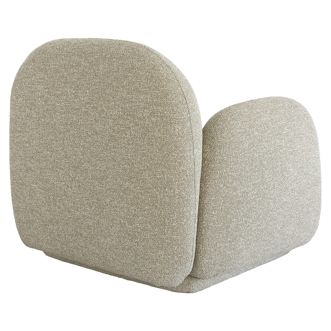 Pax Beige Woven Curved Accent Chair Furniture