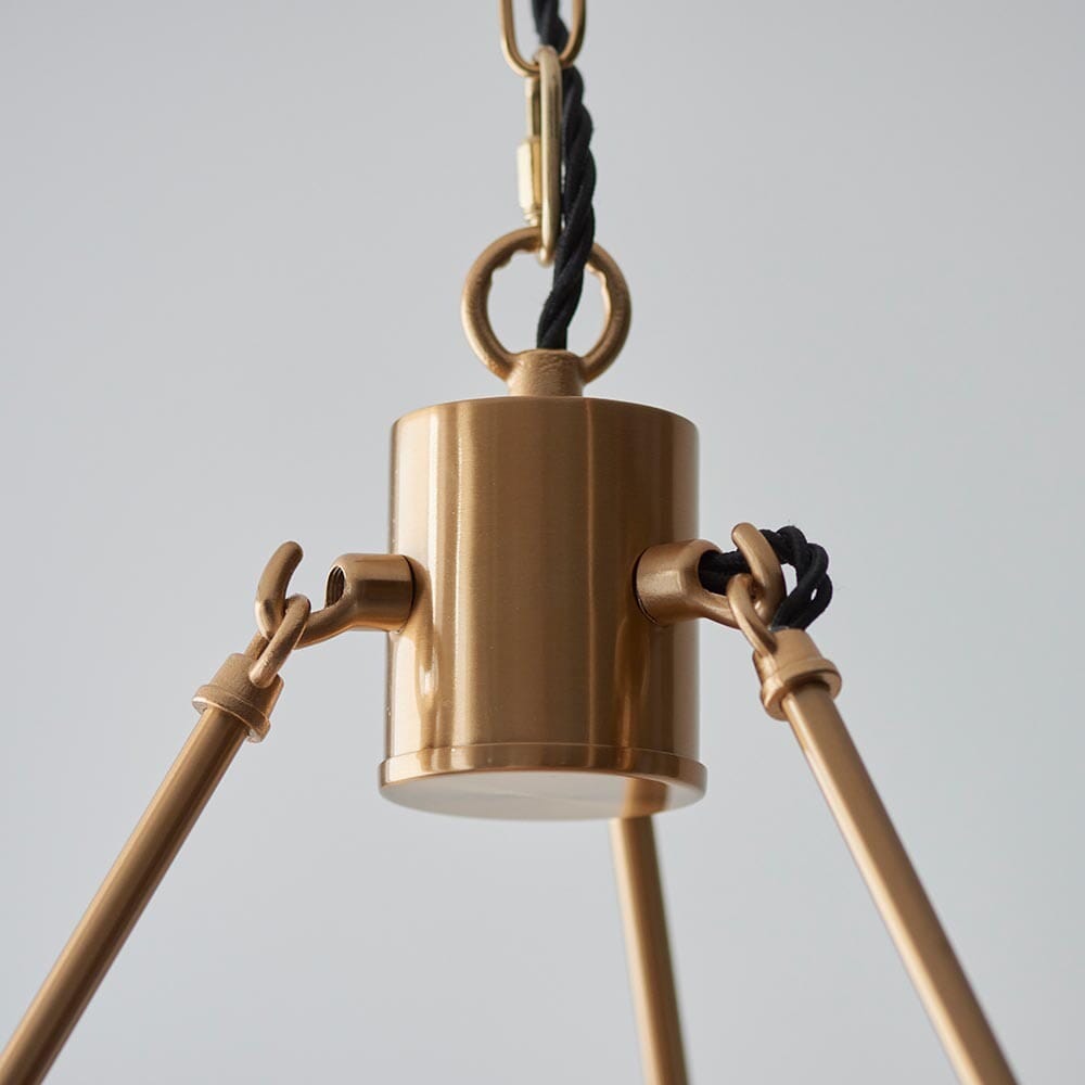 Payton Brass 6 Light Round Pendant Ceiling Light Lighting
