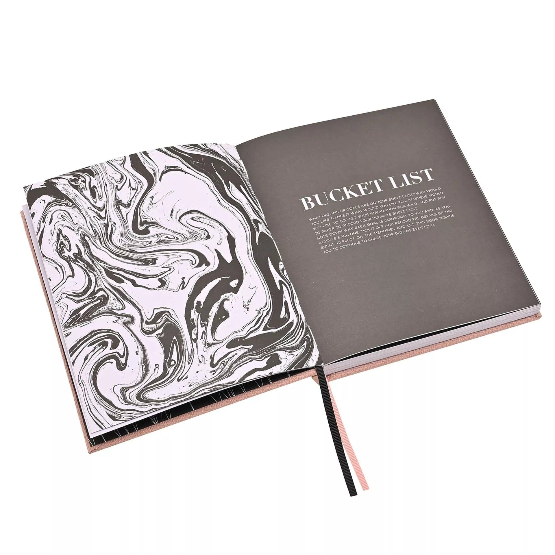 Pink Bucket List Journal Accessories