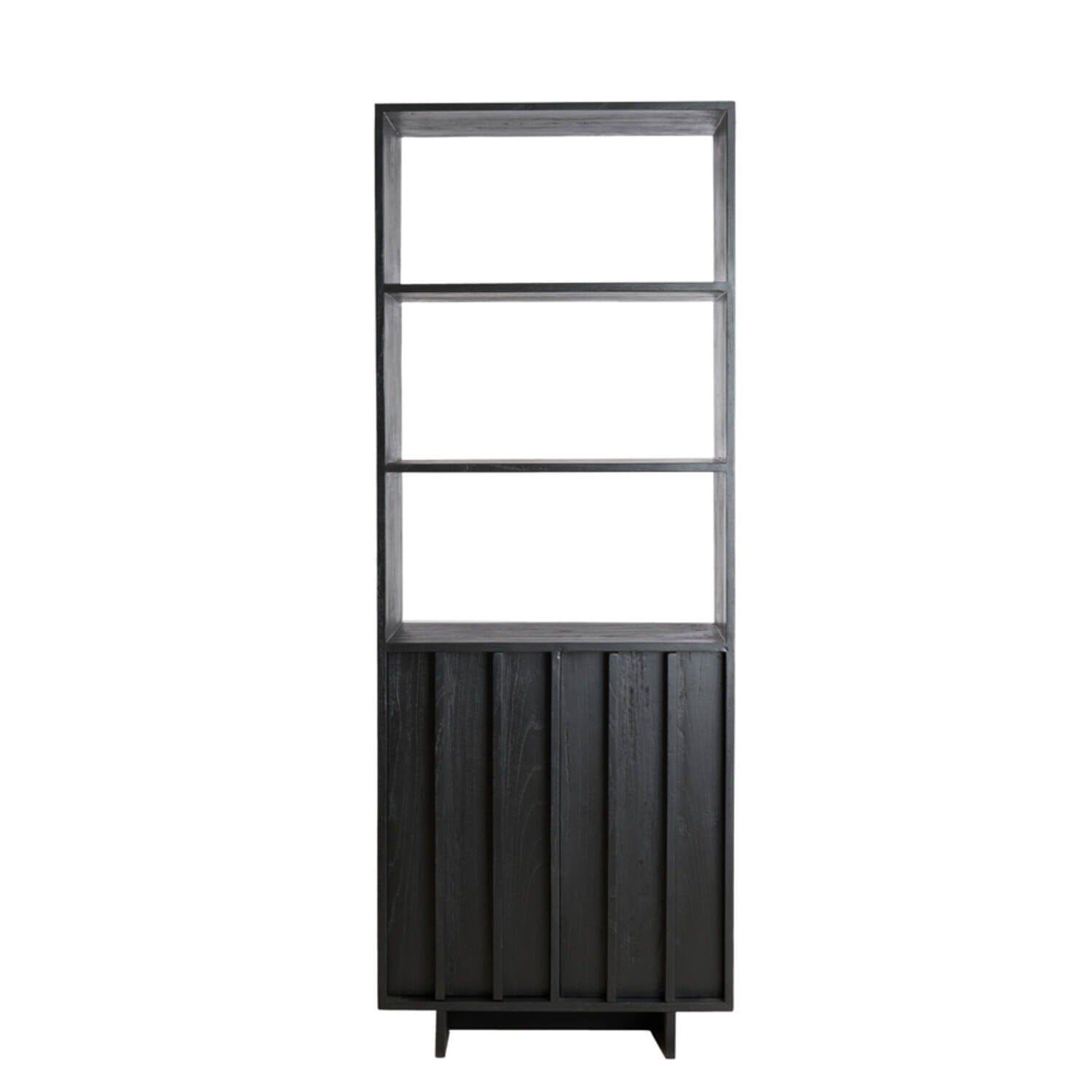 Portia Black Wooden Tall Cabinet Furniture