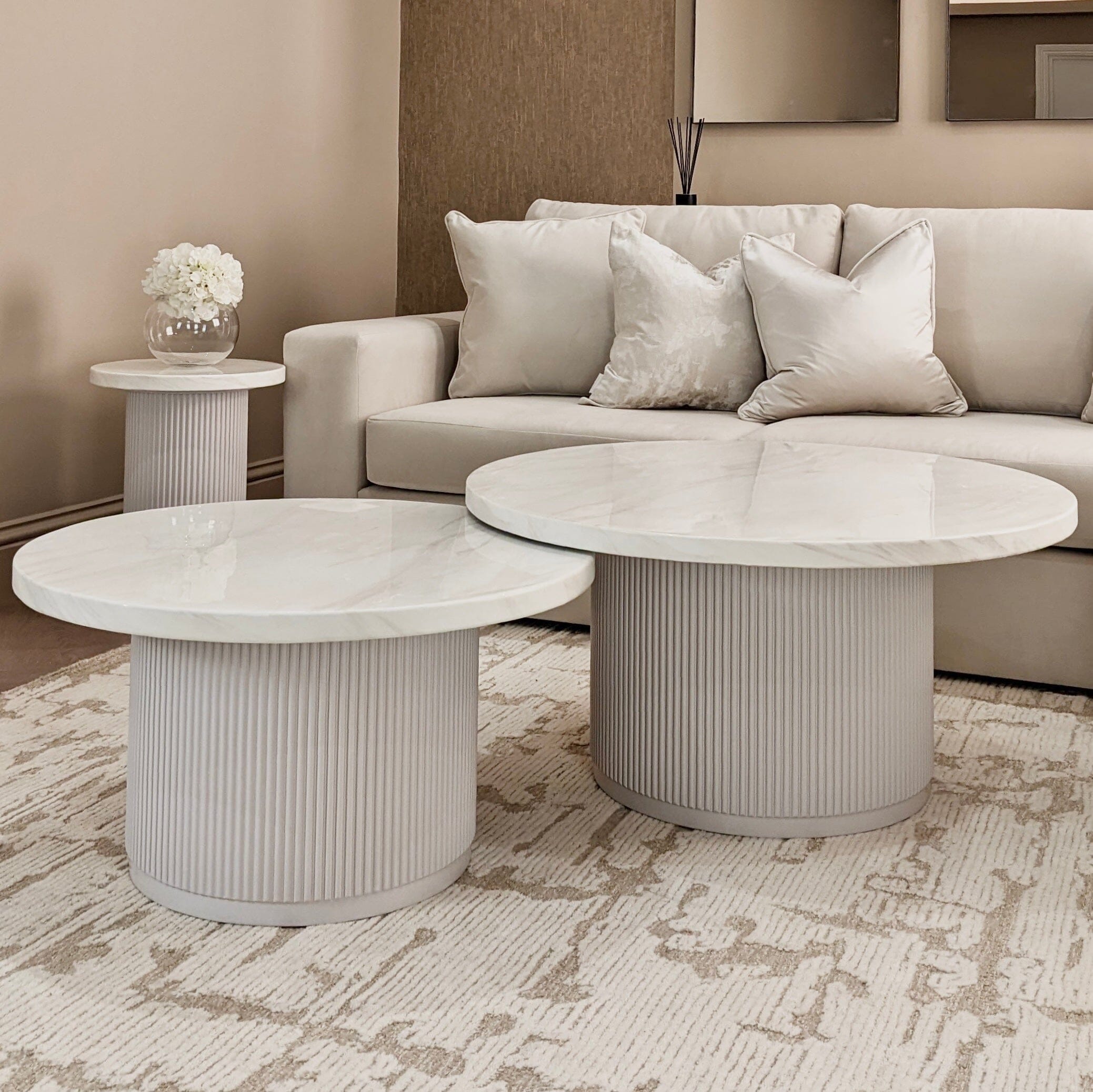 Portobello Medium Marble Coffee Table Furniture
