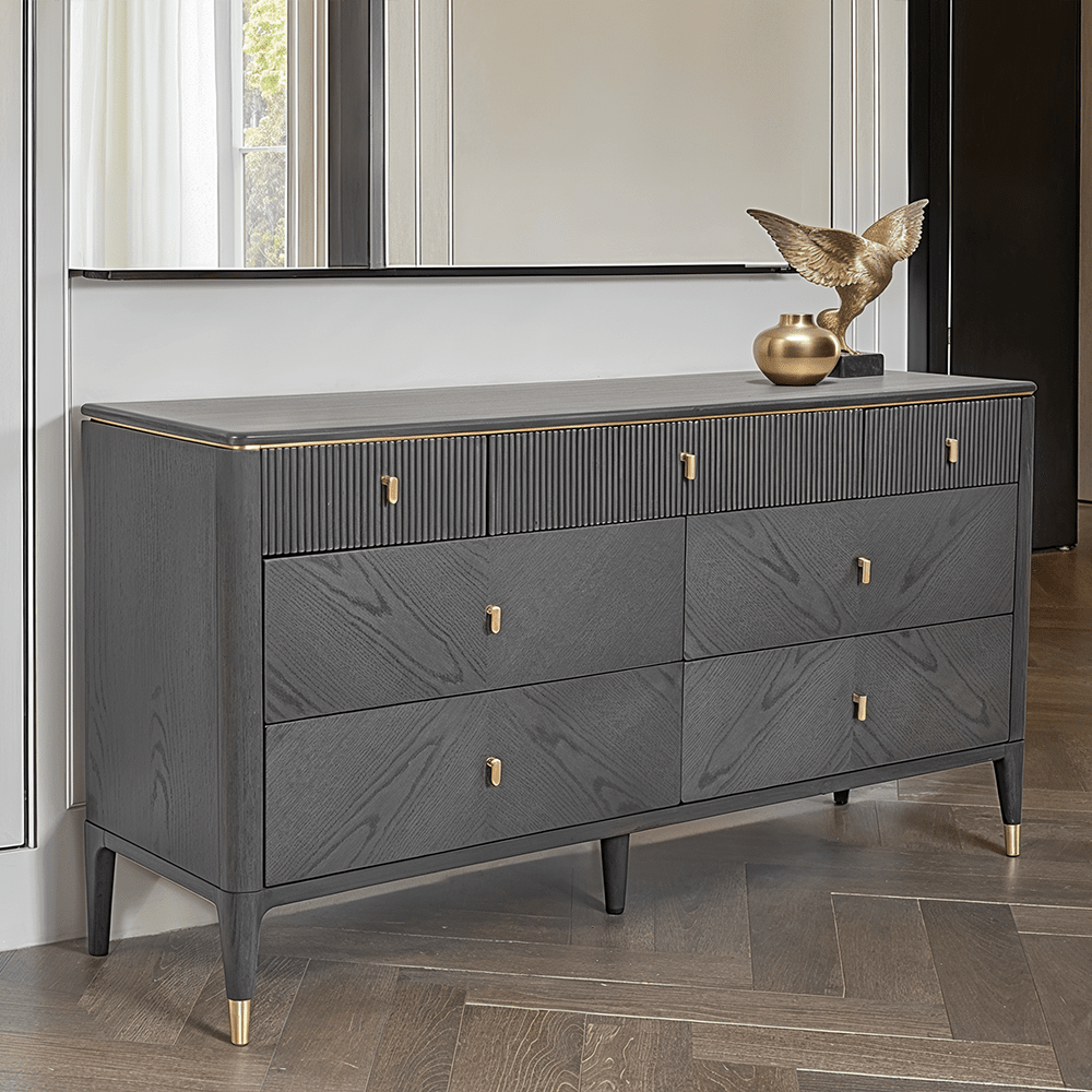 Putney Grey & Gold Sideboard: Stylish & Practical Storage Putney Grey & Gold Sideboard: Stylish & Practical Storage
