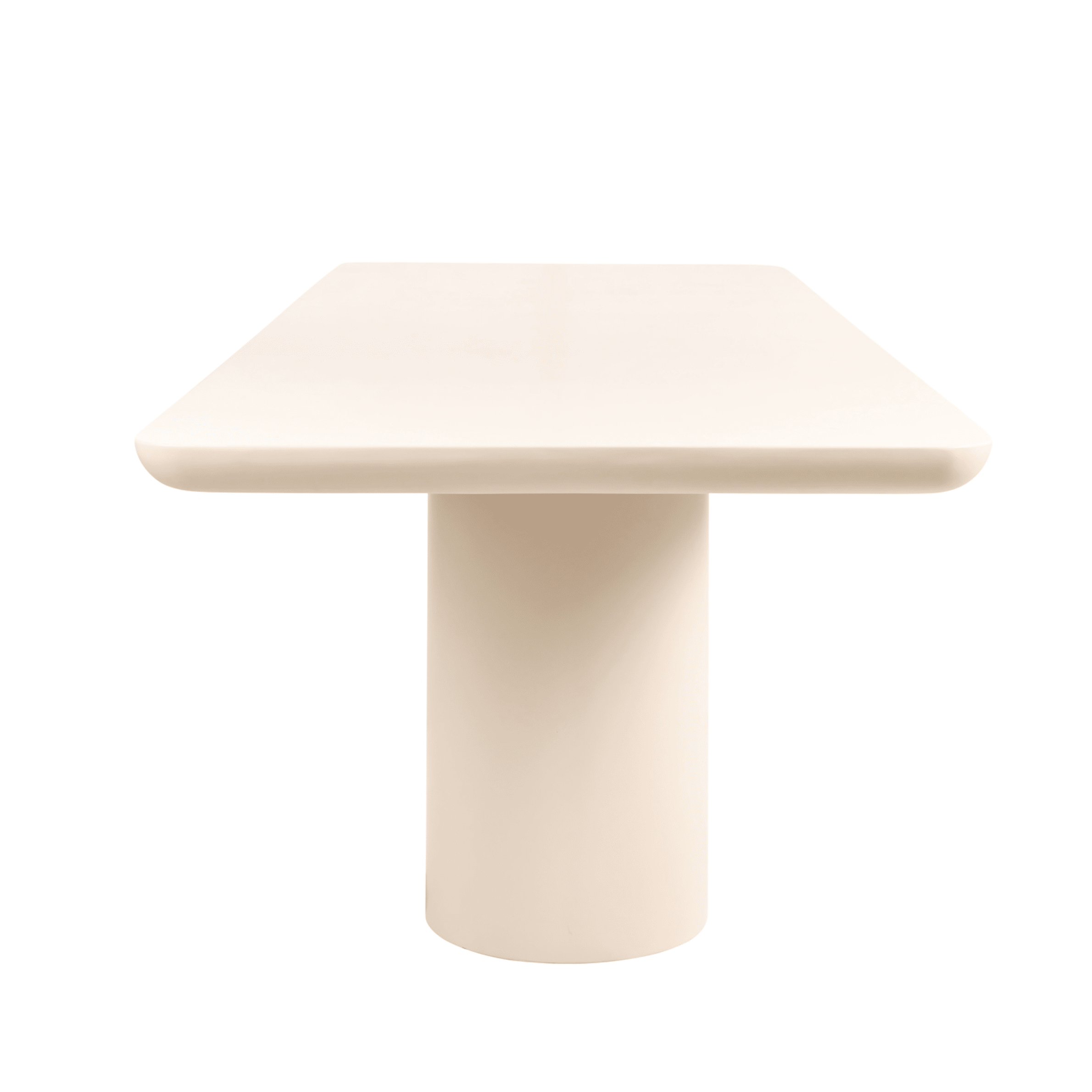 Riom Concrete Large Rectangular Outdoor Dining Table Outdoor