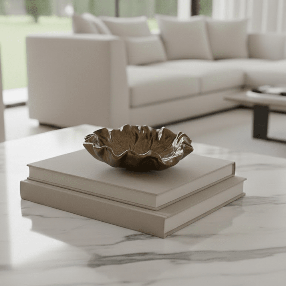 Riselle Bronze Abstract Decorative Dish Accessories