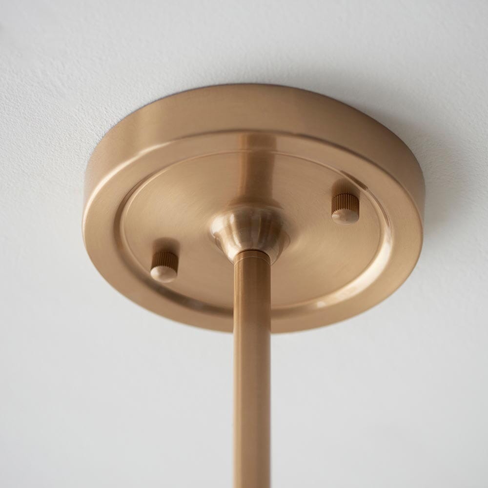 Sabrina Brushed Brass 4 Light Linear Pendant Ceiling Light Lighting