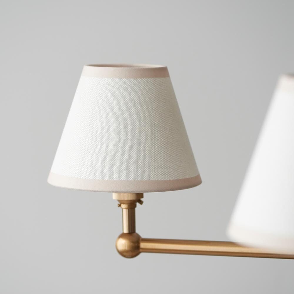 Sabrina Brushed Brass 5 Light Pendant Ceiling Light Lighting