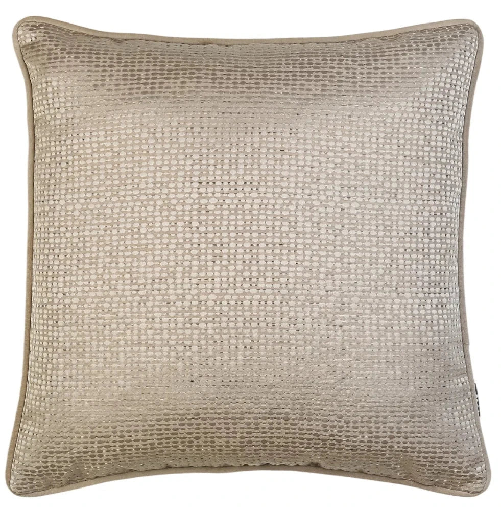 Sandringham Soft Taupe Metallic Cushion - 43x43cm Textiles