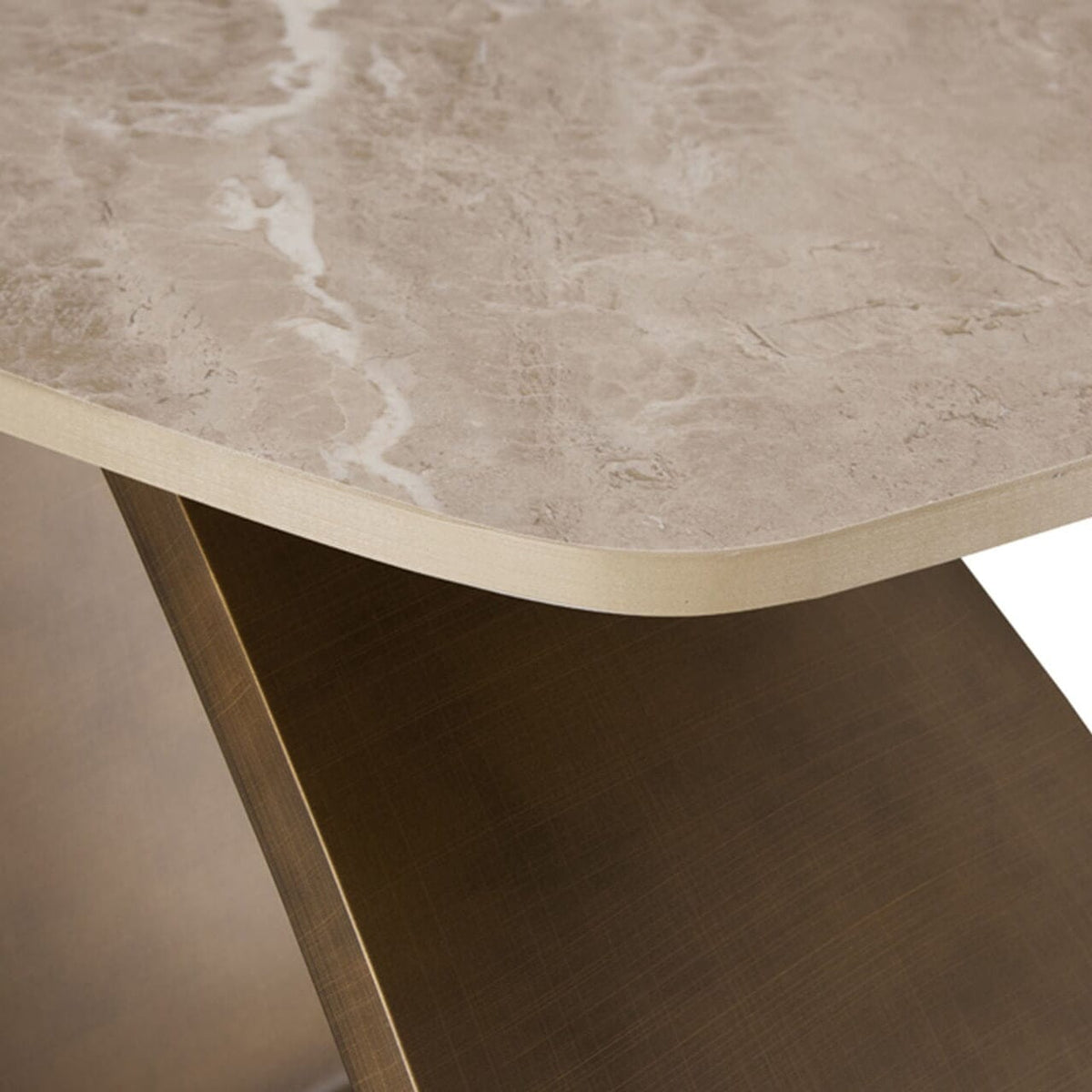 Sarzana Bronze Side Table with Stone Top Furniture