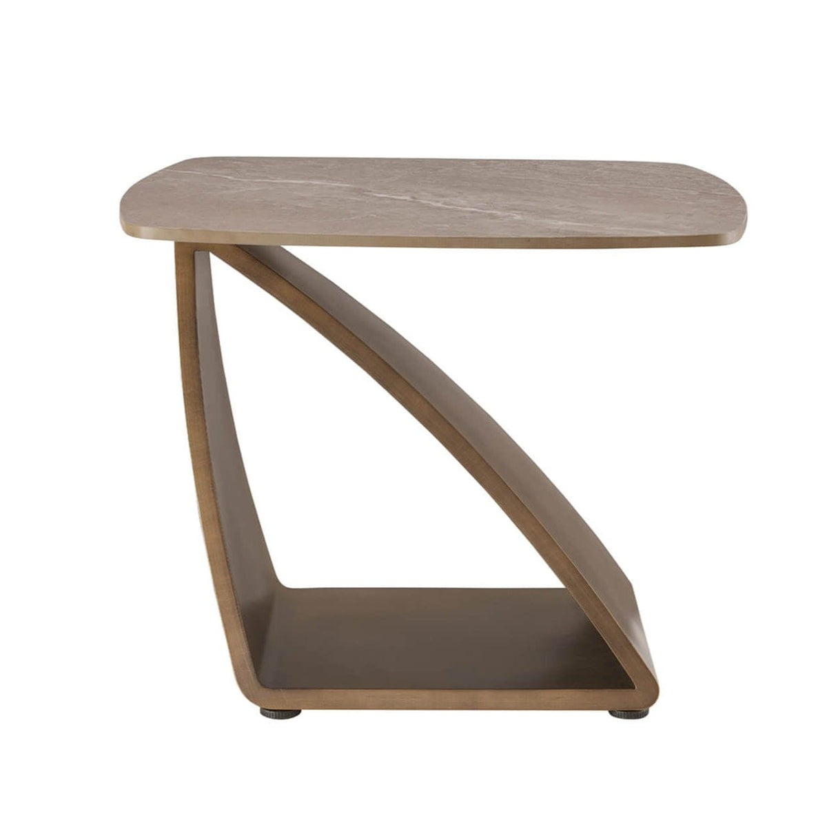 Sarzana Bronze Side Table with Stone Top Furniture