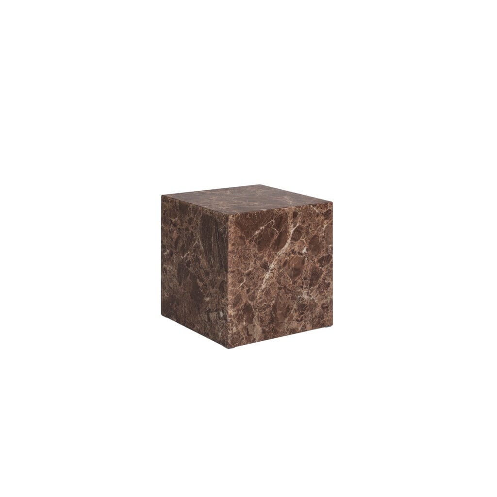 Savannah Brown Marble Effect Side Table Furniture