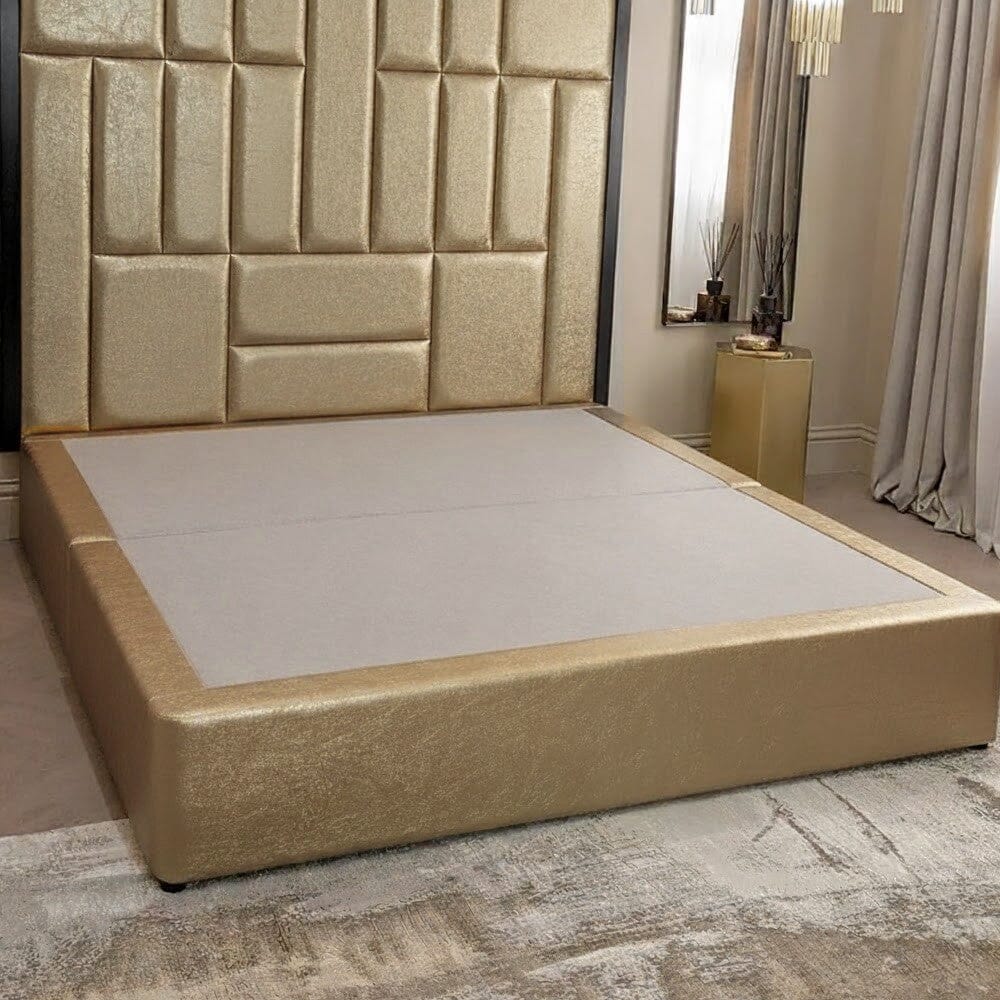 Serena Gold Standard Divan Bed Base Beds and Headboards