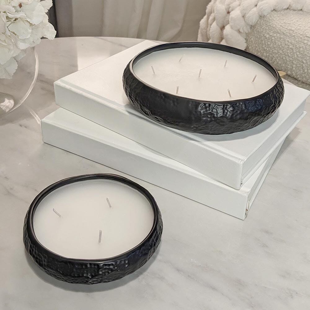 Set of 2 Aeolian Black Candles Fragrance