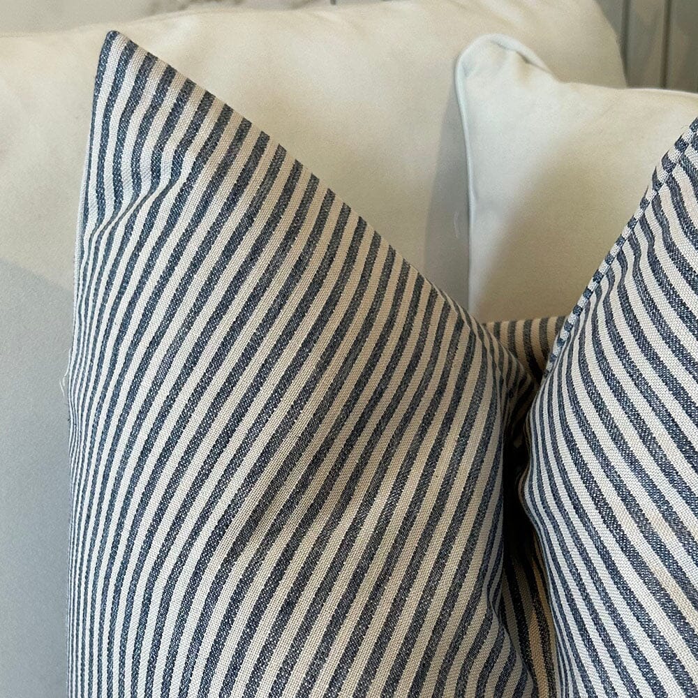Shoreham Blue Stripe Cushion Cover - 50x50cm
