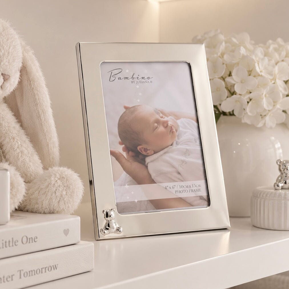 Silver Bear Detail Photo Frame - 4x6" Accessories
